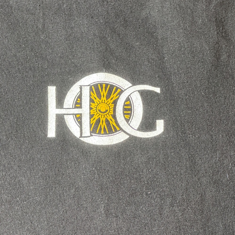 Vintage Hanes Shirt Mens L Long Sleeve Beefy-T Black HOG Waterford MI Chapter - Picture 6 of 12